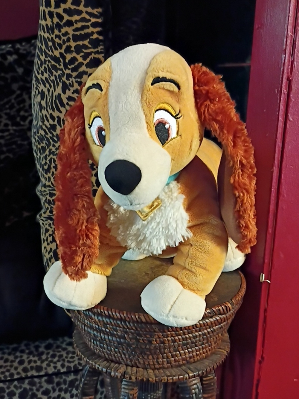 Disney's Lady and The Tramp Plush Brown & Cream Dog Toy - Soft Cuddly Pet Plush